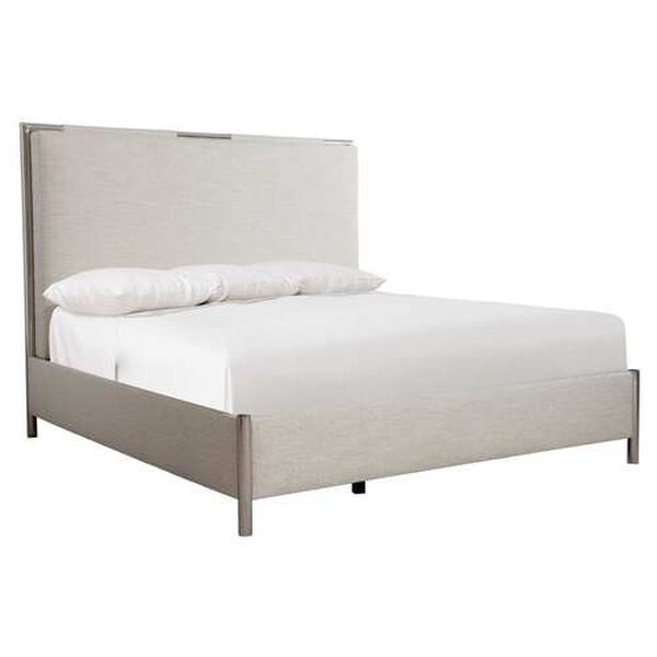 Modulum White and Gray Panel Bed, image 2