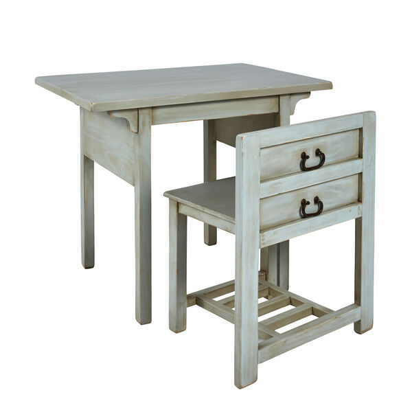 Remi Light Seafoam Desk with Chair, image 4