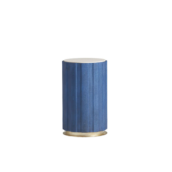 Carlyle Blue Chelsea Cobalt Shagreen Accent Table, image 1