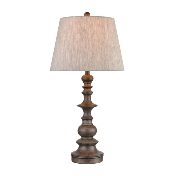 Rhinebeck Gray Aged Wood One-Light Table Lamp, image 1