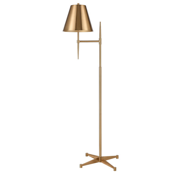 Otus Aged Brass One-Light Floor Lamp, image 2