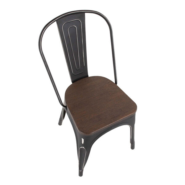 Oregon Vintage Black and Espresso Dining Chair, Set of 2, image 6