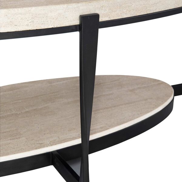 Berkshire Aged Pewter and Black 53-Inch Cocktail Table, image 6