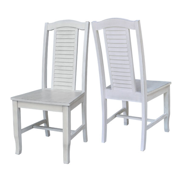 Seaside Antique Chalk Chair, Set of Two, image 4