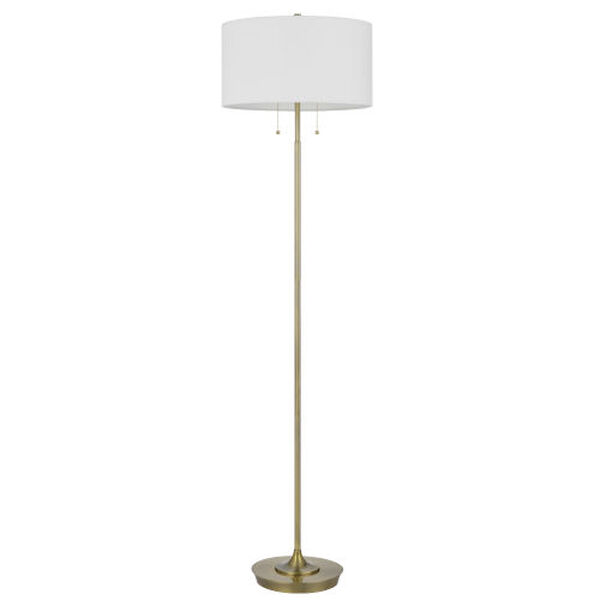 Kendal Antique Brass Two-Light Floor Lamp, image 5