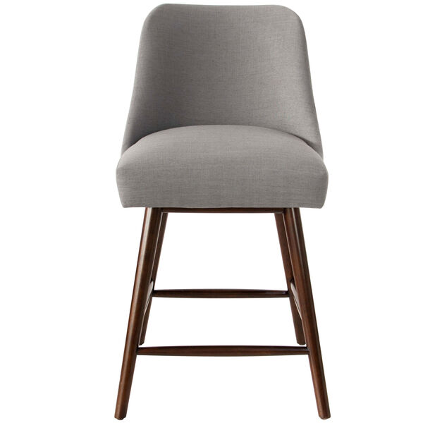 Linen Gray 38-Inch Counter Stool, image 2