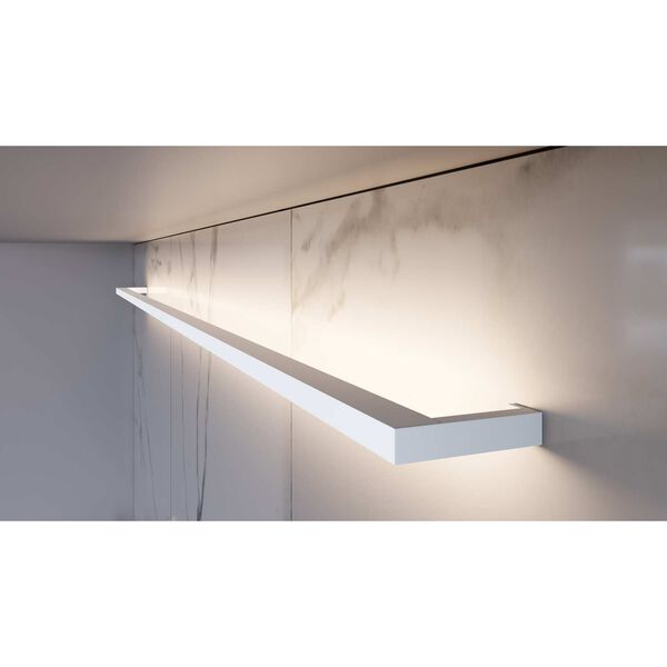 Thin-Line Satin White LED 72-Inch Wall Bar, image 4