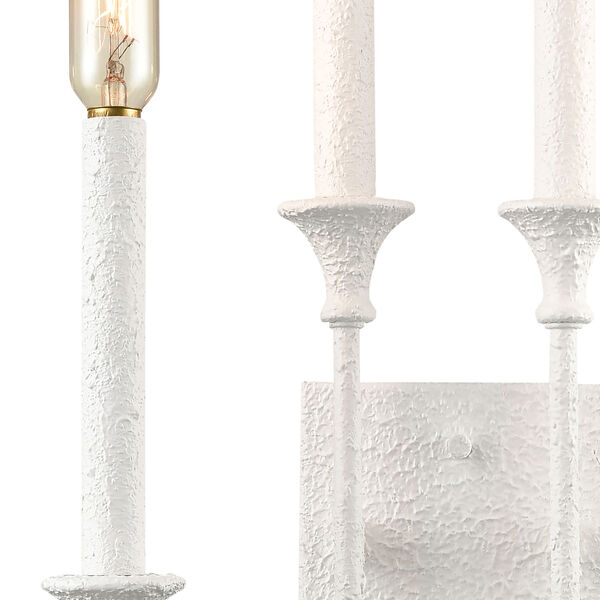 Edward Dry White Two-Light Wall Sconce, image 3