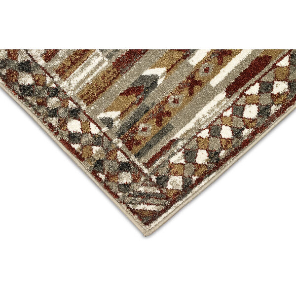 Ashford Tribal Warm Red Rectangular: 5 Ft. 3 In. x 7 Ft. 6 In. Area Rug, image 5