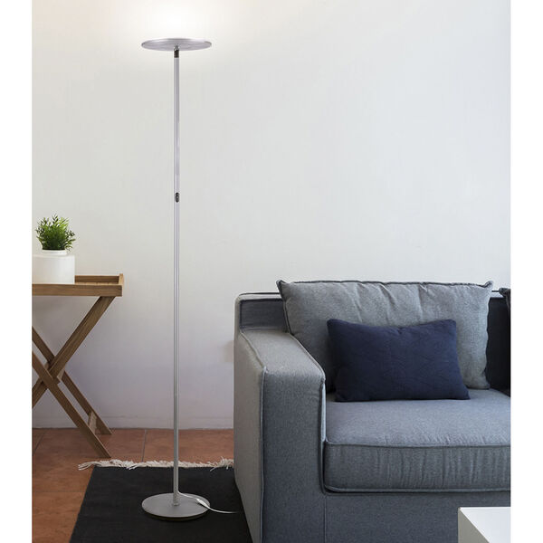 Sky Silver Integrated LED Floor Lamp, image 3