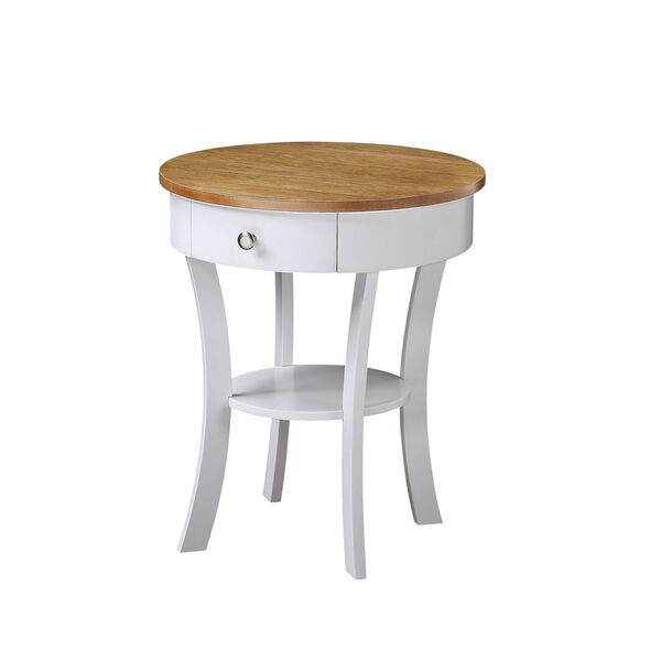 Classic Accents Driftwood White Schaffer End Table, image 1