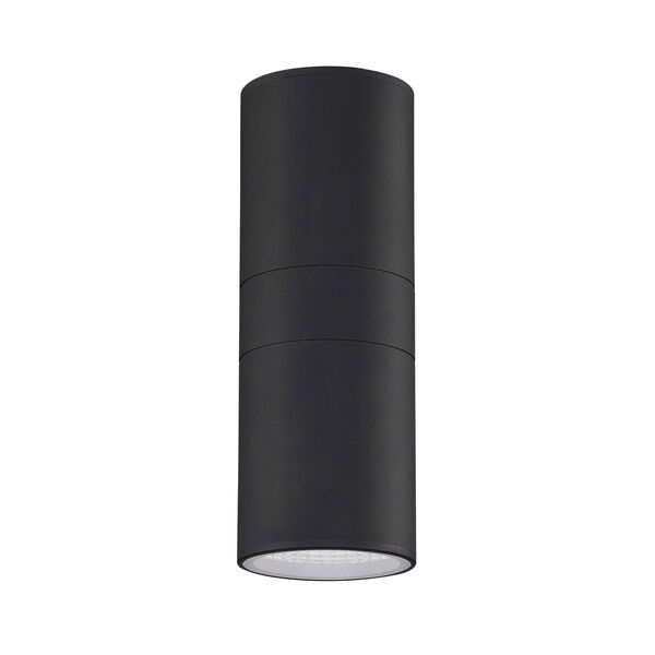 Textured Matte Black LED Outdoor Wall Sconce, image 4