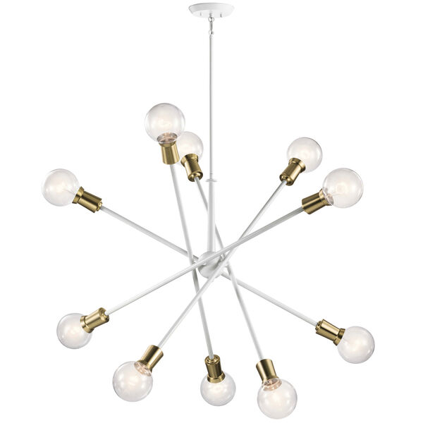 Armstrong White 10-Light Chandelier, image 1