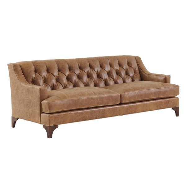 Silverado Brown Leather Sofa, image 1