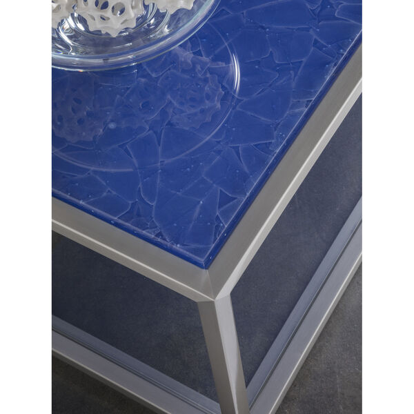 Signature Designs Silver Blue Ultramarine Rec Cocktail Table, image 2