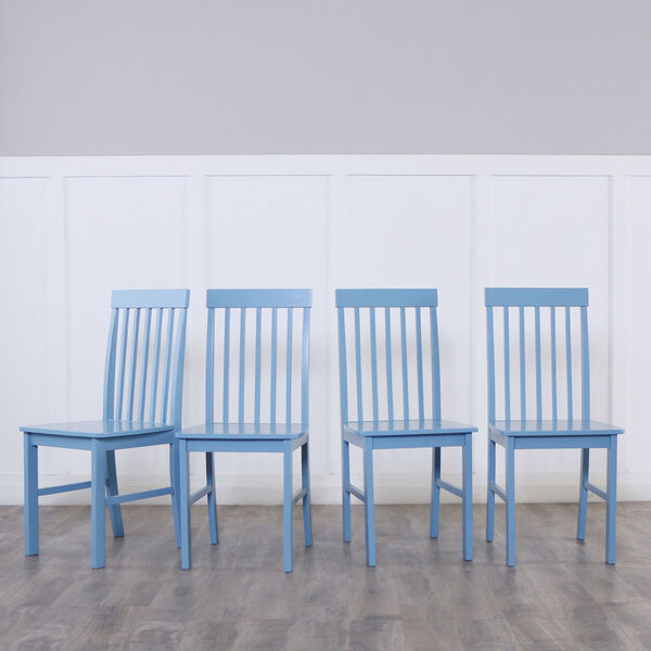 Greyson 5-Piece Dining Set - White/Powder Blue, image 3