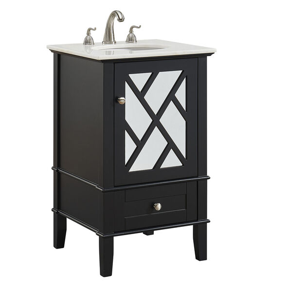 Luxe Black Vanity Washstand, image 2
