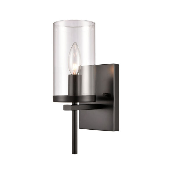 Oakland Black One-Light Wall Sconce, image 1