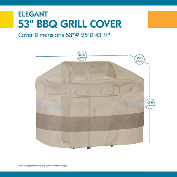 Elegant Swiss Coffee 53 In. Grill Cover, image 3