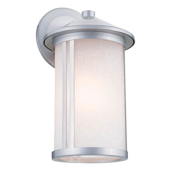 Lombard Brushed Aluminum One-Light Outdoor Large Wall Sconce, image 1
