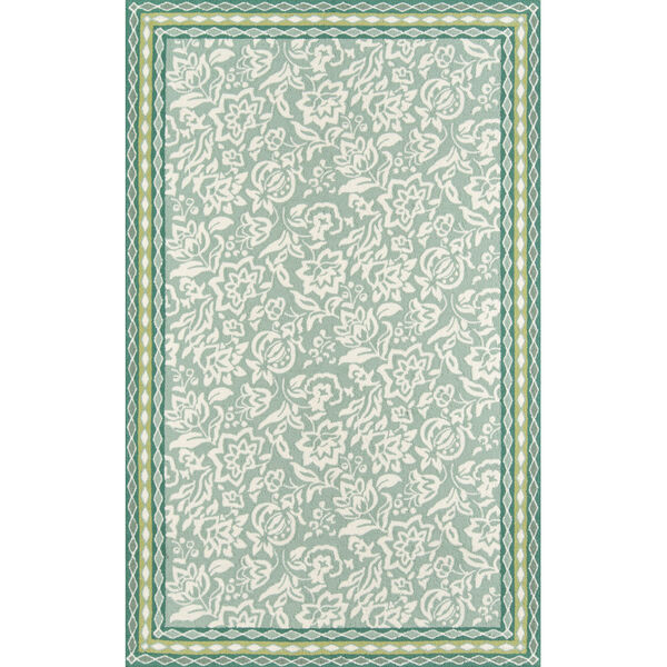 Under A Loggia Green Rectangular: 3 Ft. 9 In. x 5 Ft. 9 In. Rug, image 1