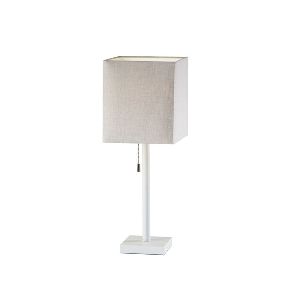 Estelle Matte White One-Light Table Lamp, image 1