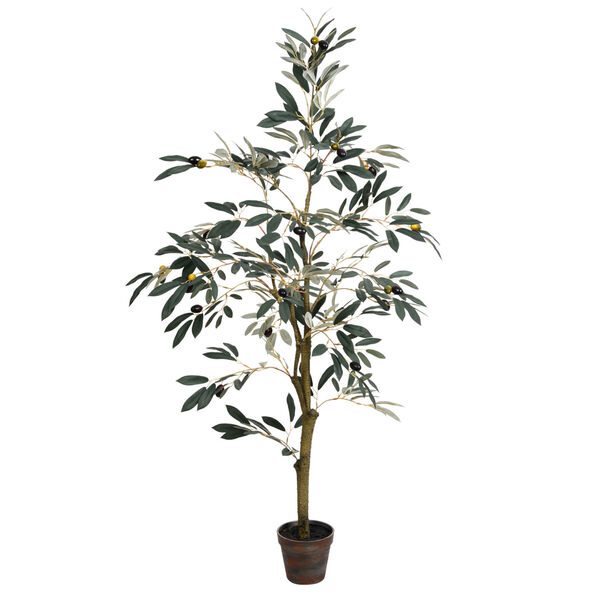Green 4-Feet Potted Olive Tree with 408 Leaves, image 1