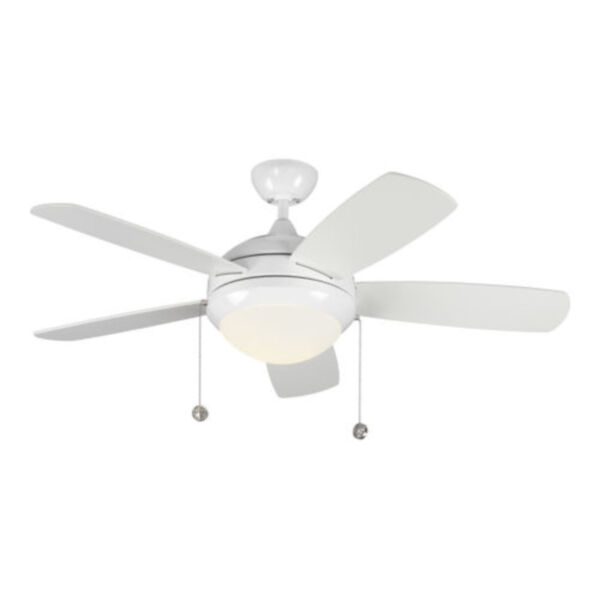 Discus White 44-Inch LED Ceiling Fan, image 1