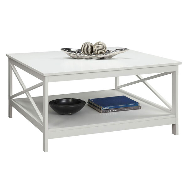 Selby White 36-Inch Square Coffee Table, image 1