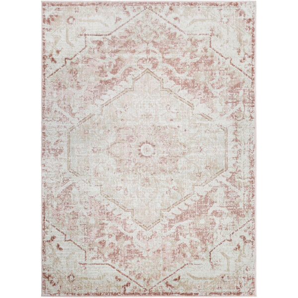 St tropez Rose, Beige and Light Gray Rectangular: 6 Ft. 6 In. x 9 Ft. 2 In. Area Rug, image 1