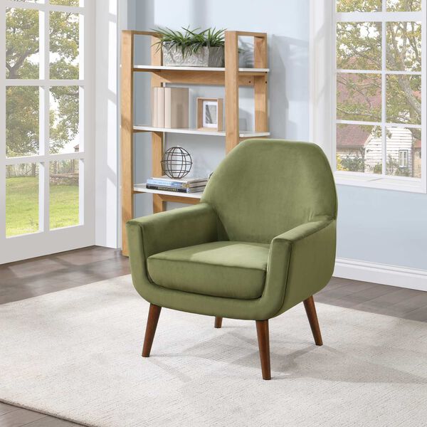 Accera Green Velvet Arm Chair, image 2