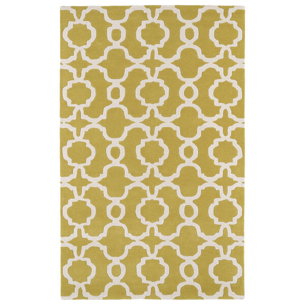 Revolution Yellow Hand Tufted 3Ft. 9In Square Rug, image 1