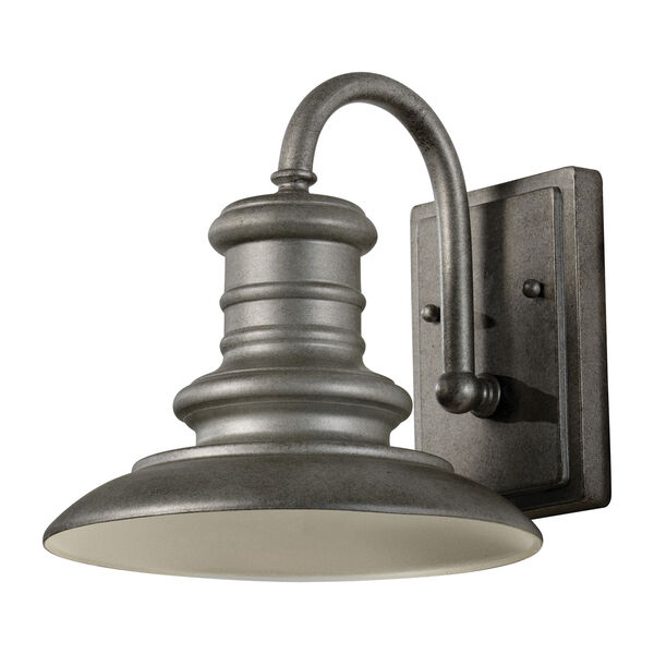 Redding Station Tarnished Silver Nine-Inch LED Outdoor Wall Sconce, image 1