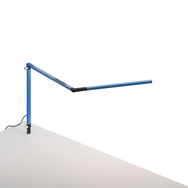 Z-Bar Blue LED Desk Lamp with Through Table Mount, image 1
