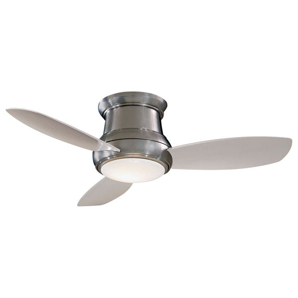 Concept II Brushed Nickel 52-Inch Flush LED Ceiling Fan, image 3
