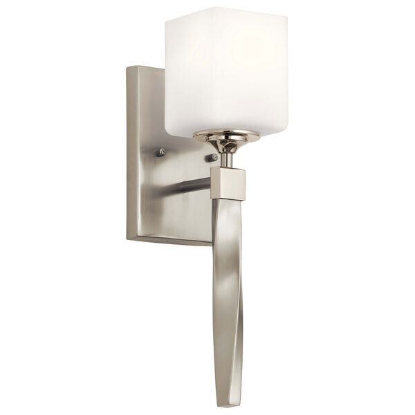 Marette Brushed Nickel One-Light Wall Sconce, image 1