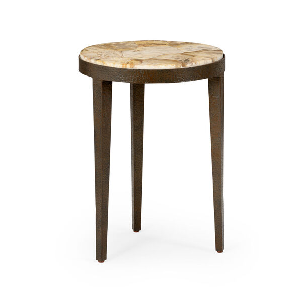 Wood 1 Flint Stone Table, image 1