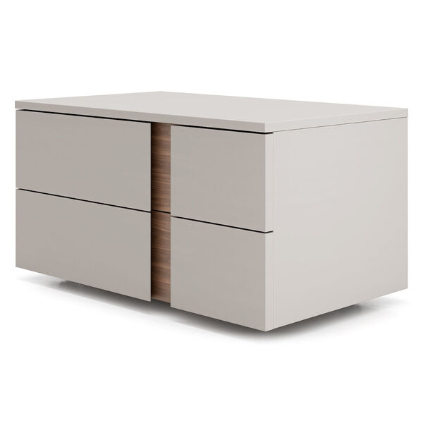 Park Chateau Gray and Walnut Left Facing Two Drawer Nightstand, image 2