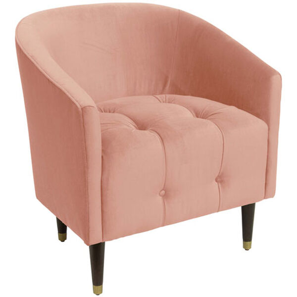 Velvet Blush 32-Inch Tufted Tub Chair, image 1
