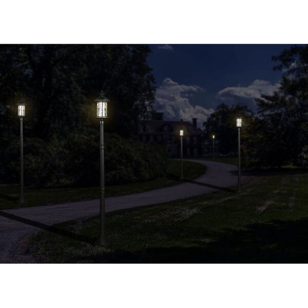 Black Aluminum Hampton LED Solar Powered Lamp, image 6