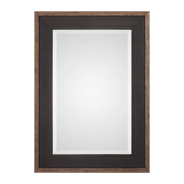 Staveley Rustic Black Mirror, image 1