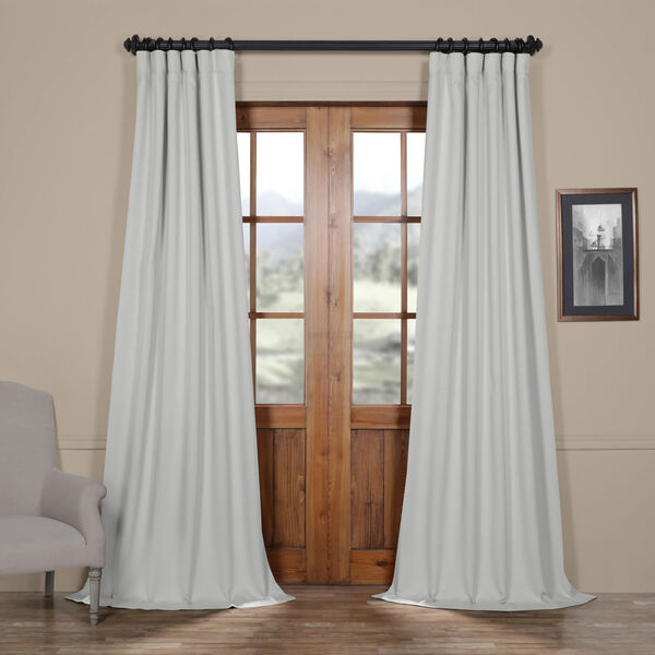 Ivory Birch 108 x 50 In. Faux Linen Blackout Curtain Single Panel, image 1