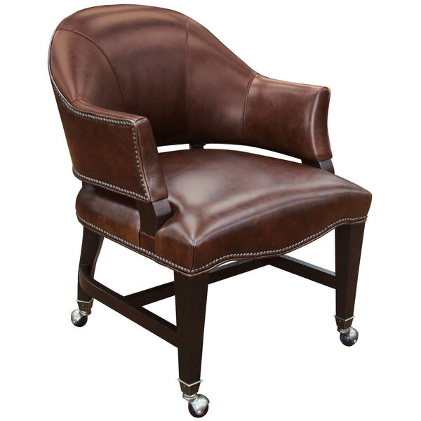 Joker Brown Leather Game Chair, image 1