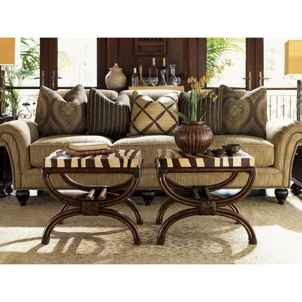 Royal Kahala Gold Striped Delight Accent Table, image 2