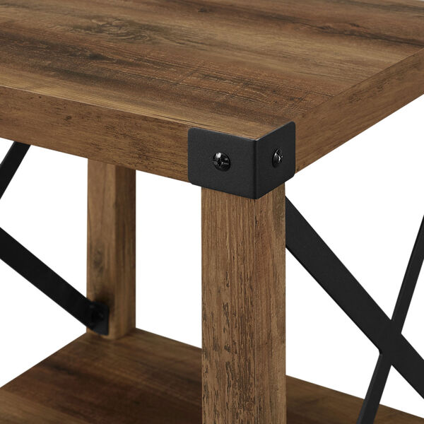 Rustic Oak Side Table, image 4