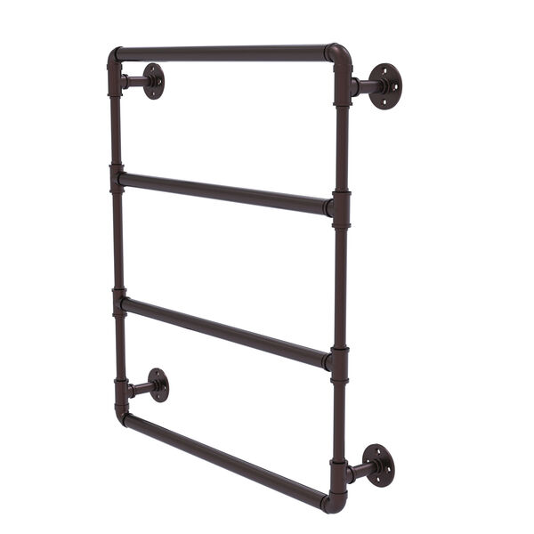 Pipeline Antique Bronze 30-Inch Wall Mounted Ladder Towel Bar, image 1