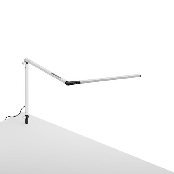 Z-Bar White LED Desk Lamp with Through Table Mount, image 1