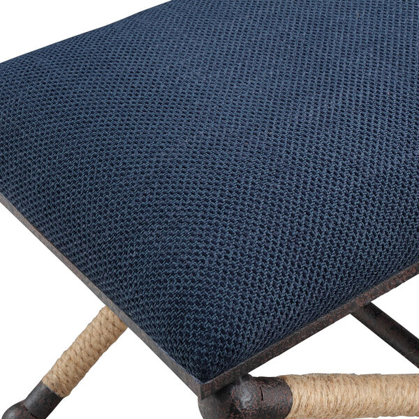 Firth Small Navy Blue Bench, image 5