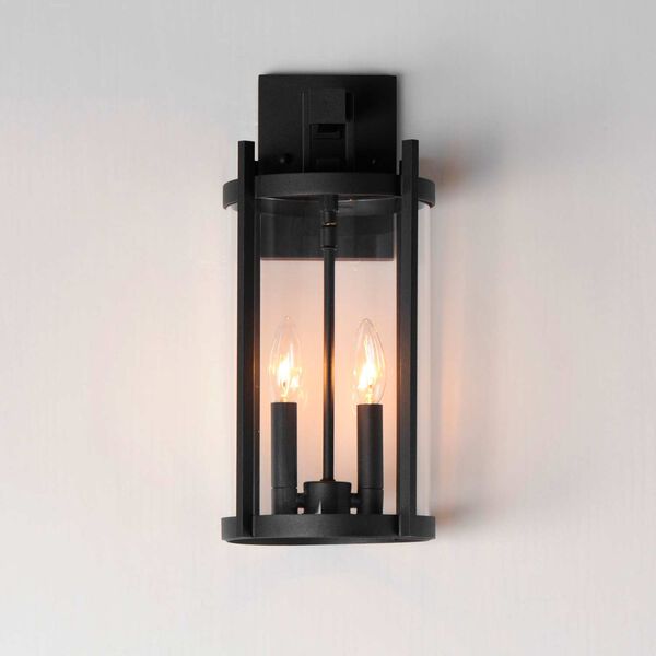 Belfry Black Two-Light Outdoor Wall Sconce, image 3