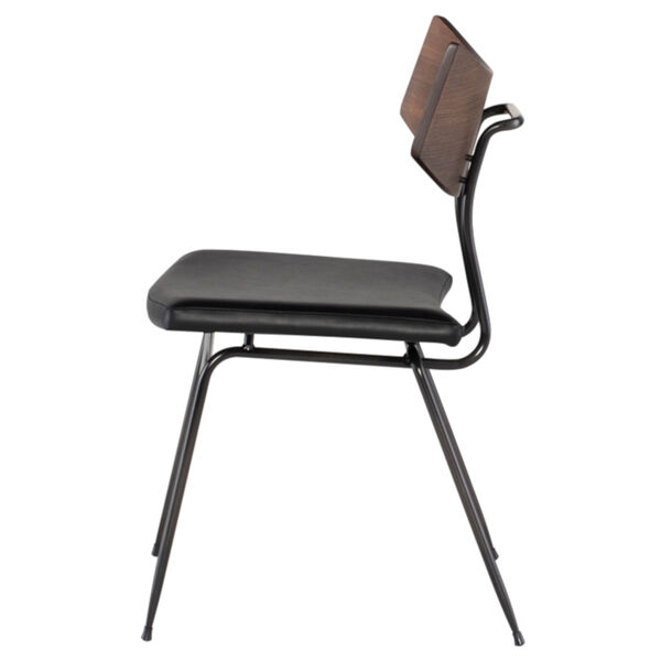 Soli Walnut and Black Dining Chair, image 3